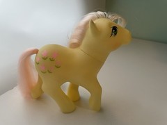 Vintage 1984 Hasbro My Little Pony G1 Posey Earth Pony Tulips. Pink Hair!!! RARE