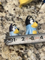 Bluey Family Figure 4-Pack, with Mum Dad Bingo Bluey, Ages 3+, Toddler Toys Kids