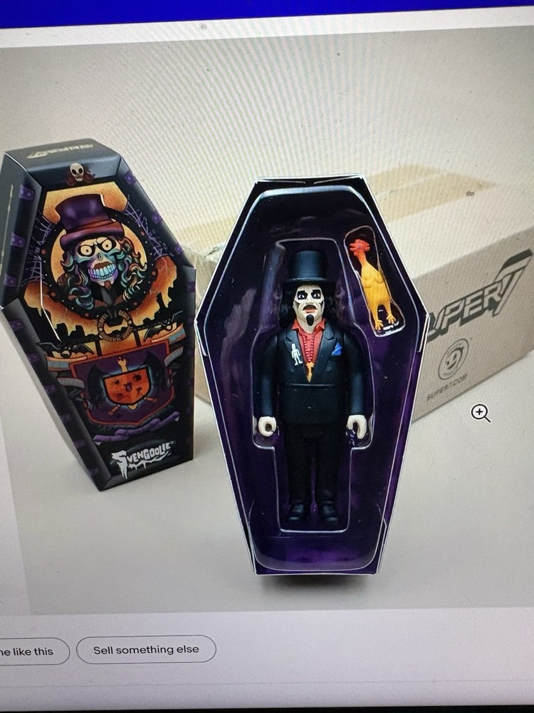 Super7 ReAction Svengoolie in a Coffin Action Figure New in Sealed Package