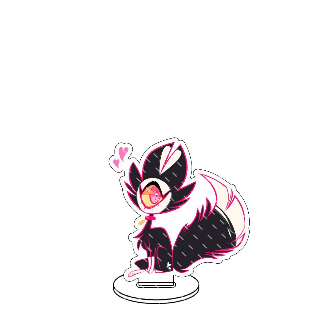 8CM Hazbin Hotel Husk Adam AD Niffty Character Acrylic Stand Figure Collection