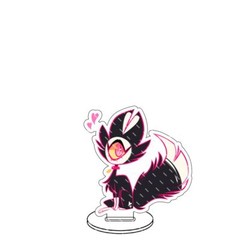 8CM Hazbin Hotel Husk Adam AD Niffty Character Acrylic Stand Figure Collection