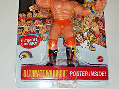 New WWE WWF LJN Superstars ULTIMATE WARRIOR Black Card Wrestling Figure Mattel