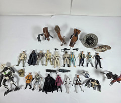 Star Wars Action Figure Vehicle Parts Lot Kenner Hasbro 1990s 2000s Mixed Toys