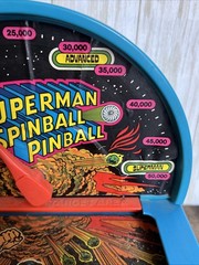 1978 Mattel SUPERMAN Spinball Pinball – Retro Tabletop Pinball Game