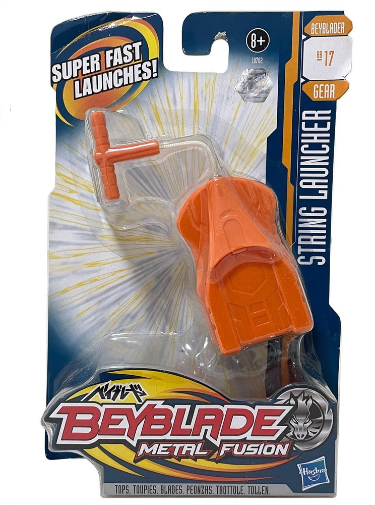 HASBRO Metal Fusion Orange Beyblade String Launcher BB-15 – USA SELLER!