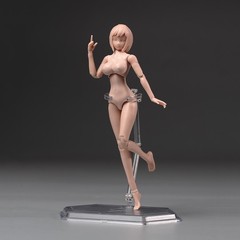 86TOYS 1/12 T86-ST04-A Female Action Figure 6in White Busty Body Soldier w/Head