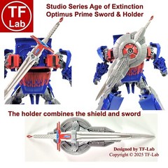 Sword and Holder: The Last Knight Nemesis Prime Transformers Studio Series