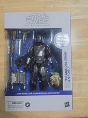 Star Wars Black Series #01 Mandalorian & Grogu Deluxe First Edition White Box C