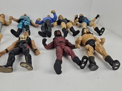 1990’s Lot of 13 Vintage WWF Wrestling ‘Titan Tron’ Action Figures Jakks Pacific