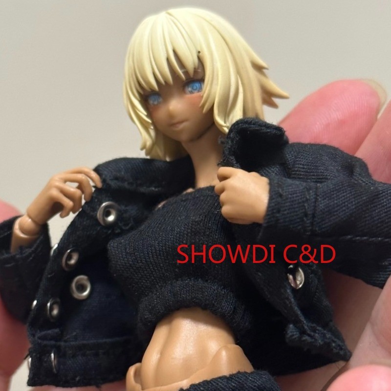 1/12 Coat Outfit Model For 6” Romankey X COWL Snail Shell Milk Tea Girl Figure