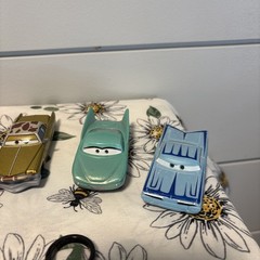 Lot of 10 Disney Pixar Cars Die Cast & Plastic And Keychain Variety!!