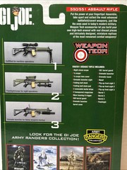 GI Joe Weapon Tech 550/551 Assault Rifle, MP5 and LR-300 Rifle lot 1/6 scale