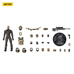 JOYTOY 1:25 action figures Army UNSC Sniper Dima 3in toys