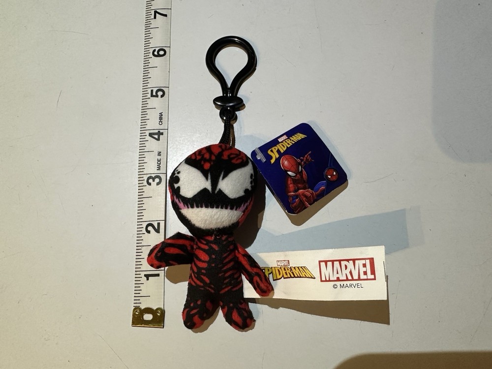 Carnage Plush Keychain Accessory Spiderman Villain 3.5 inch Marvel Good Stuff