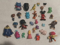 Vintage Mini Figures Assorted Characters Lot Of 25 PVC Vinyl Plastic 1980 1990s