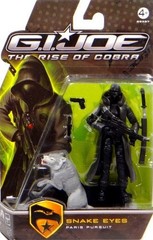 G.I. Joe The Rise of Cobra 3 3/4 Movie Action Figure- Snake Eyes Paris Pursuit w