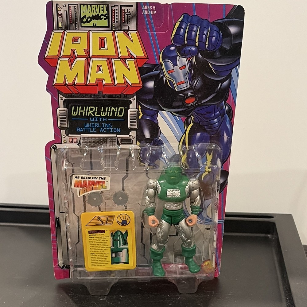 Toy Biz Marvel Iron Man Whirlwind Action Figure, Green/Silver, Ages 5+