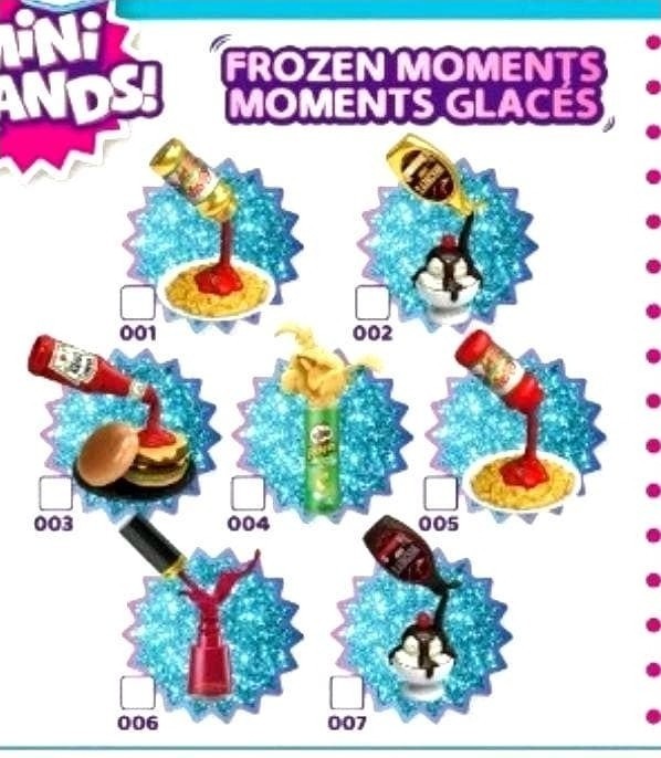 Zuru 5 Surprise Mini Brands Series 4 *YOU PICK* Frozen Moments Metallic Common
