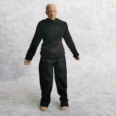 112 Scale Fabric TShirt + Pant for 6 inch 1/12 Man Thin Small Action Figure C…