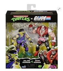 Playmates TMNT x G.I. JOE Mashup Complete Set of 4 Cobra Clash 2-Packs NEW