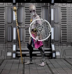 Energy Shield Accessory for Cosmic Legions Figures (Style 3)