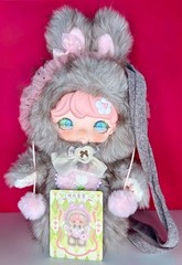 ZFAZ Luxi Picnic Bunny 600% Evening Breeze Firefly Grey Pink Collectible Plush