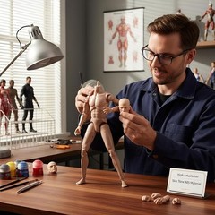 MX02-A 1/6 Scale Europe Skin Male Figure Body Model Toy Fit For Head