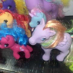 My Little Pony Style Ponies Colorful Unicorns Various Sizes Lot of 13