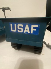 GI JOE 1960S/70S EMPIRE USA AIR FORCE JEEP/TRAILER WITH EQUIPMENT