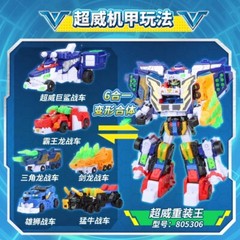 for Mini Force 5 Super Power Combiner Wolf Eagle Mecha Transforming Robot Toy
