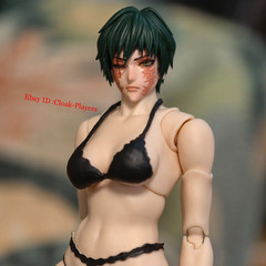 1/12 Jujutsu Kaisen Zenin Maki Head Carving For 6″Romankey SHF Figma Figure Body