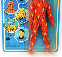 VTG 1979 MEGO WORLD’S GREATEST SUPER HEROES HUMAN TORCH FRENCH PIN PIN CARD