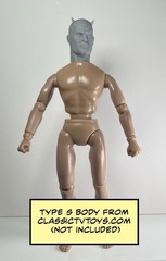 Man Without Fear Man Custom Action Figure Head 1:9 or 1:6 Mego