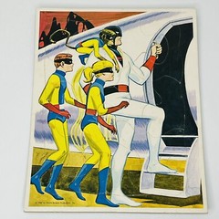Complete Whitman Space Ghost Frame Tray Puzzles Box Set 4 Hanna Barbera Vintage
