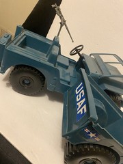 GI JOE 1960S/70S EMPIRE USA AIR FORCE JEEP/TRAILER WITH EQUIPMENT