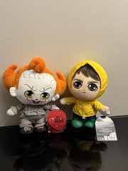 2025 IT Welcome to Derry 8″ PENNYWISE & GEORGIE Plush Dolls! Horror, Halloween!