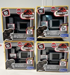Tiny TV Classics Collectible TV with Real Working Remote (Jurassic Park) READ