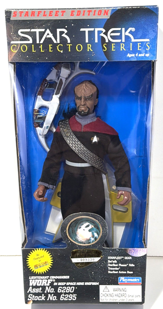 Star Trek DS9 Lieutenant Commander Worf 9″ Action Figure Playmates 1995