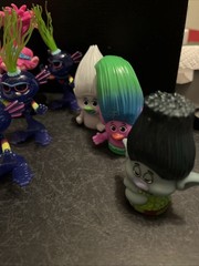 Lot of 12 Trolls Figures Characters Toys Dolls World Tour Finger Puppets Etc