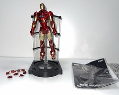 Sentinel RE:EDIT Iron Man Poseable Action Figure Red Armor COMPLETE!!🔥🔥