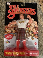 (In Hand) Mattel LJN WWE Superstars Series 3 Rowdy Roddy Piper Chase Black Card
