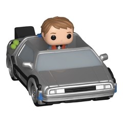Funko Bitty Pop Rides Back to the Future Marty McFly and Time Machine DeLorean