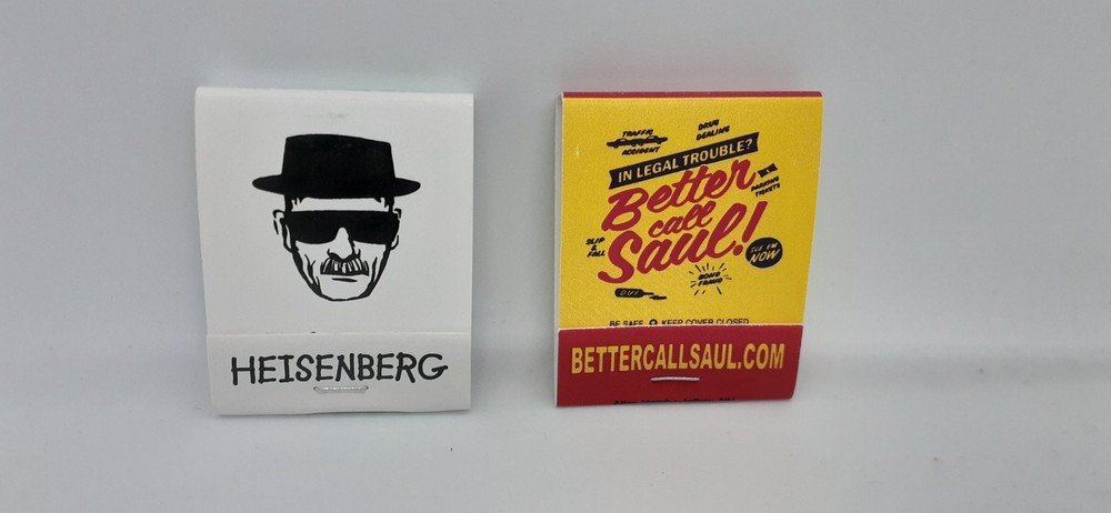 BREAKING BAD (HEISENBERG) AND BETTER CALL SAUL MATCHBOOKS