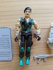 1986 Dial Tone Vintage GI Joe Figure with File Card – Damaged Weapon – READ