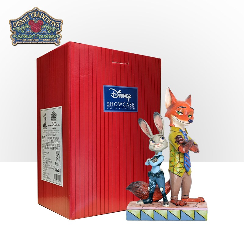 Authentic Enesco Disney Zootopia Judy Nick Figurine Tabletop Decoration Trust