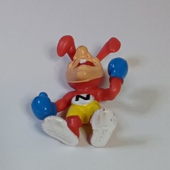 4 Vintage 1980s Dominos Pizza Avoid the Noid Bomb Advertising Mini Figure Set