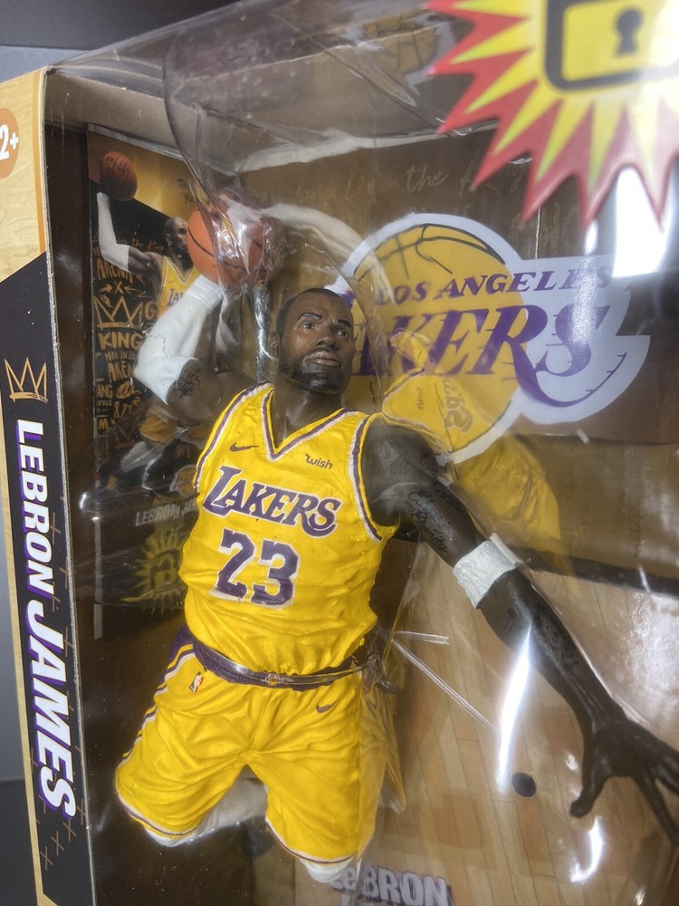 LeBron James NBA McFarlane Los Angeles LAKERS Yellow Jersey