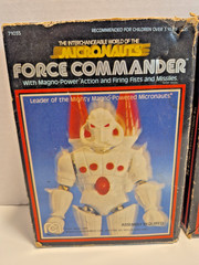 VTG 1977 Mego MICRONAUTS – FORCE COMMANDER and OBERON – Near complete w/boxes