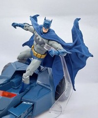 SU-MF-C-BRPT: Fabric Blue Wired Cape for McFarlane Batman with Raptor Figure