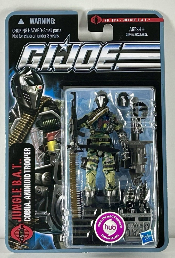 GI Joe Pursuit of Cobra Jungle B.A.T. Cobra Android Trooper 2011 New (#1114)